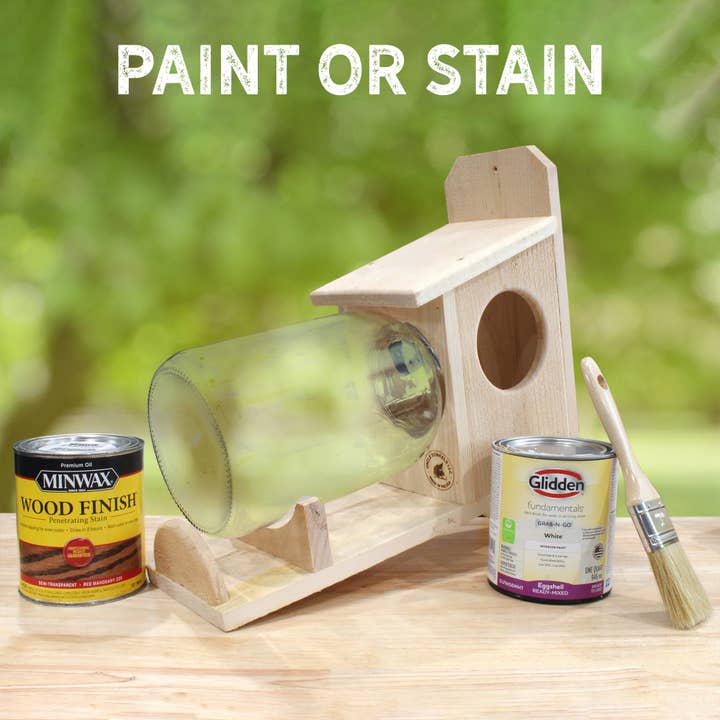 Kurated Korner - Wholesale Bird feeder - Uncle Dunkel's Backyard Squirrel Feeder (w/Gallon Glass Jar)1