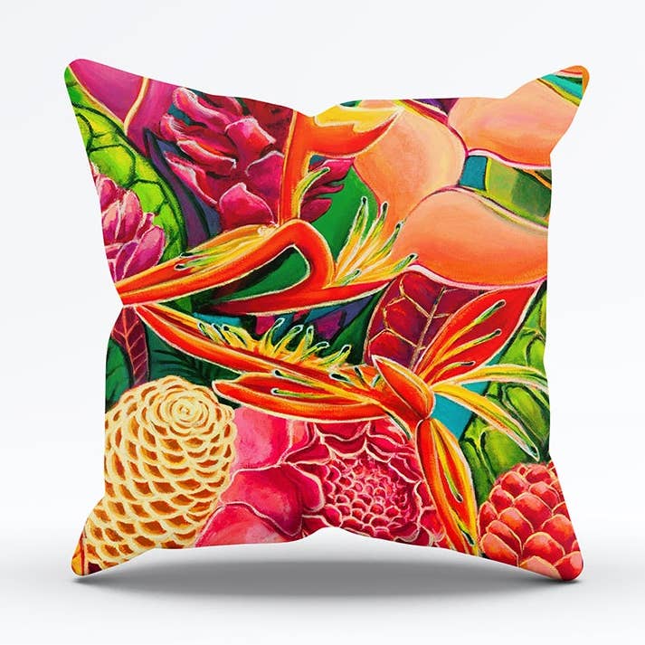 Hawaiian Love - Pillow Cover 20"x20" for wholesale by Michal Art Studio