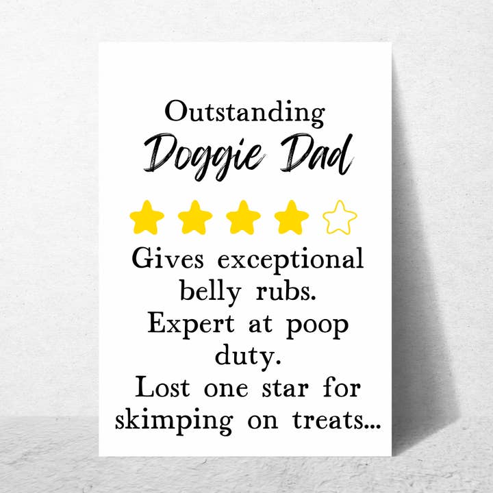 Best Dog Dad - Father's Day Card for wholesale by 9th Letter Press