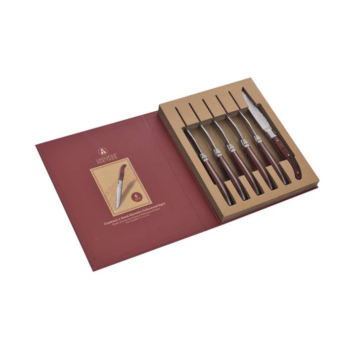 Set of 6 LAGUIOLE HERITAGE steak knives for wholesale by LAGUIOLE HERITAGE