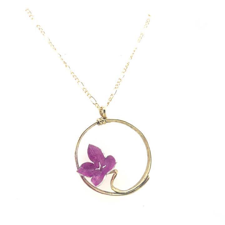 Purple Lilac Vine Necklace for wholesale by Pattie Parkhurst Jewelry