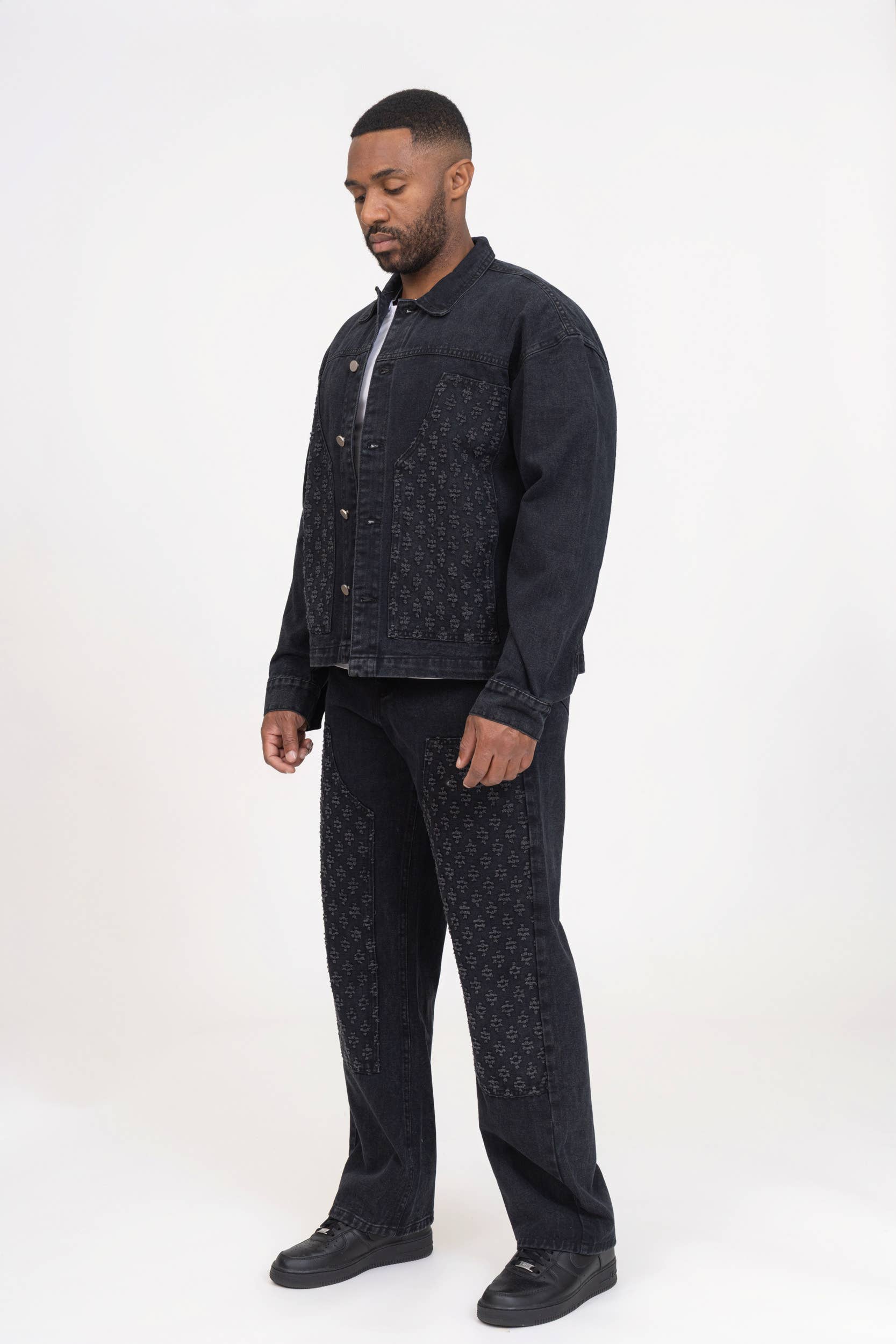 Zayne Paris - Wholesale Top & Pant Set (NOT Loungewear) - Men's - Set with jacket and jeans with pockets tx12473