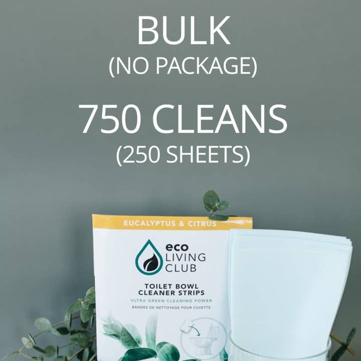 Eco Living Club - Wholesale Toilet Cleaner - Toilet Bowl Cleaner - 750 Cleans (250 Sheets)0