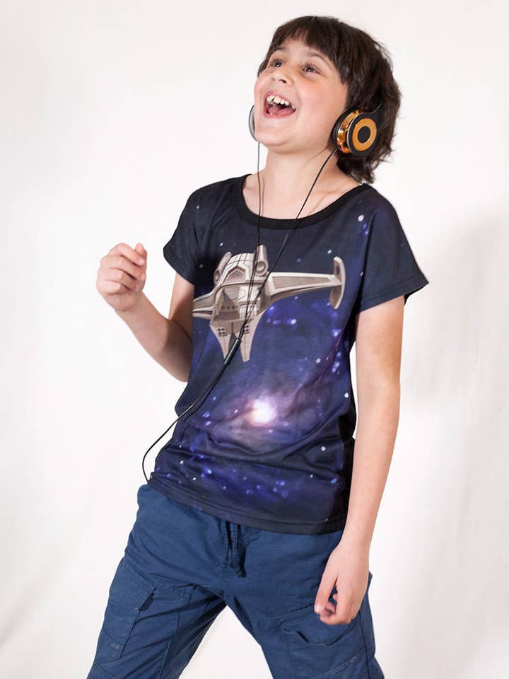 Deezo kids - Wholesale Screen-printed t-shirt – Kids - Space Tee3