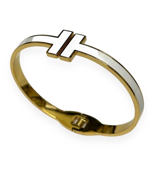 My Best Kept Jewelry - Vente Bracelet jonc - Bracelets en T en acier inoxydable colorés2