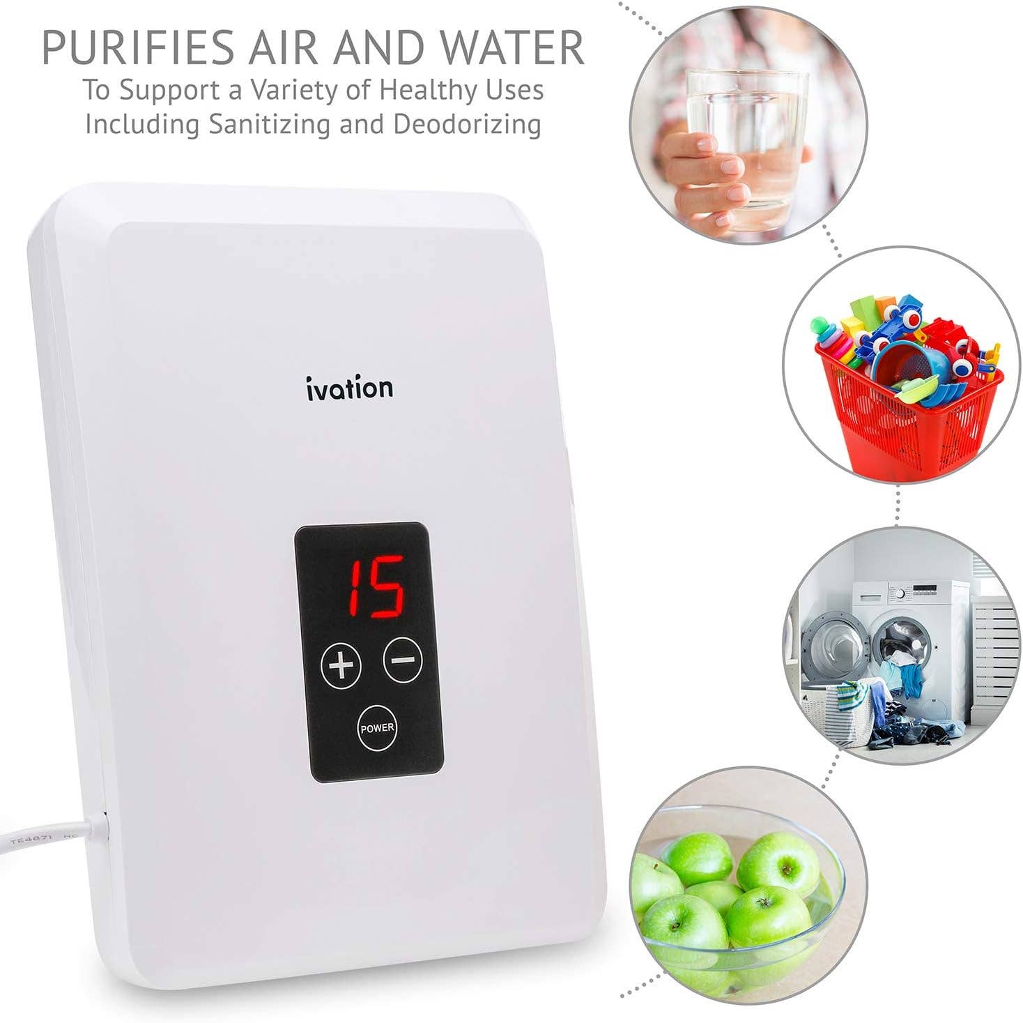 Ivation - Wholesale Air Purifier - Portable Ozone Generator, 600mg/h Ozone Air purifier1