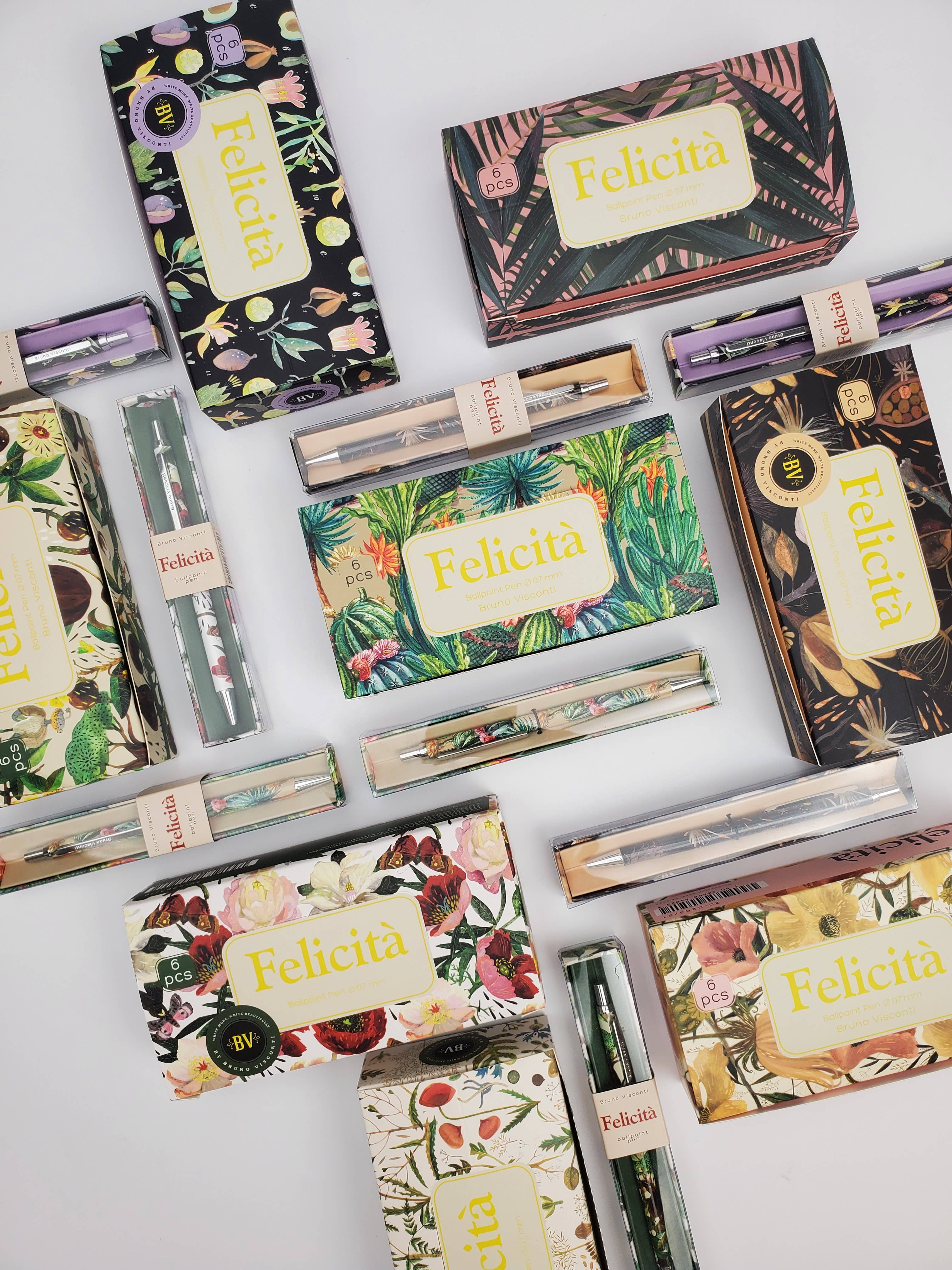 BV by Bruno Visconti - Vente Stylos - Stylo à bille Felicita Night Flowers17