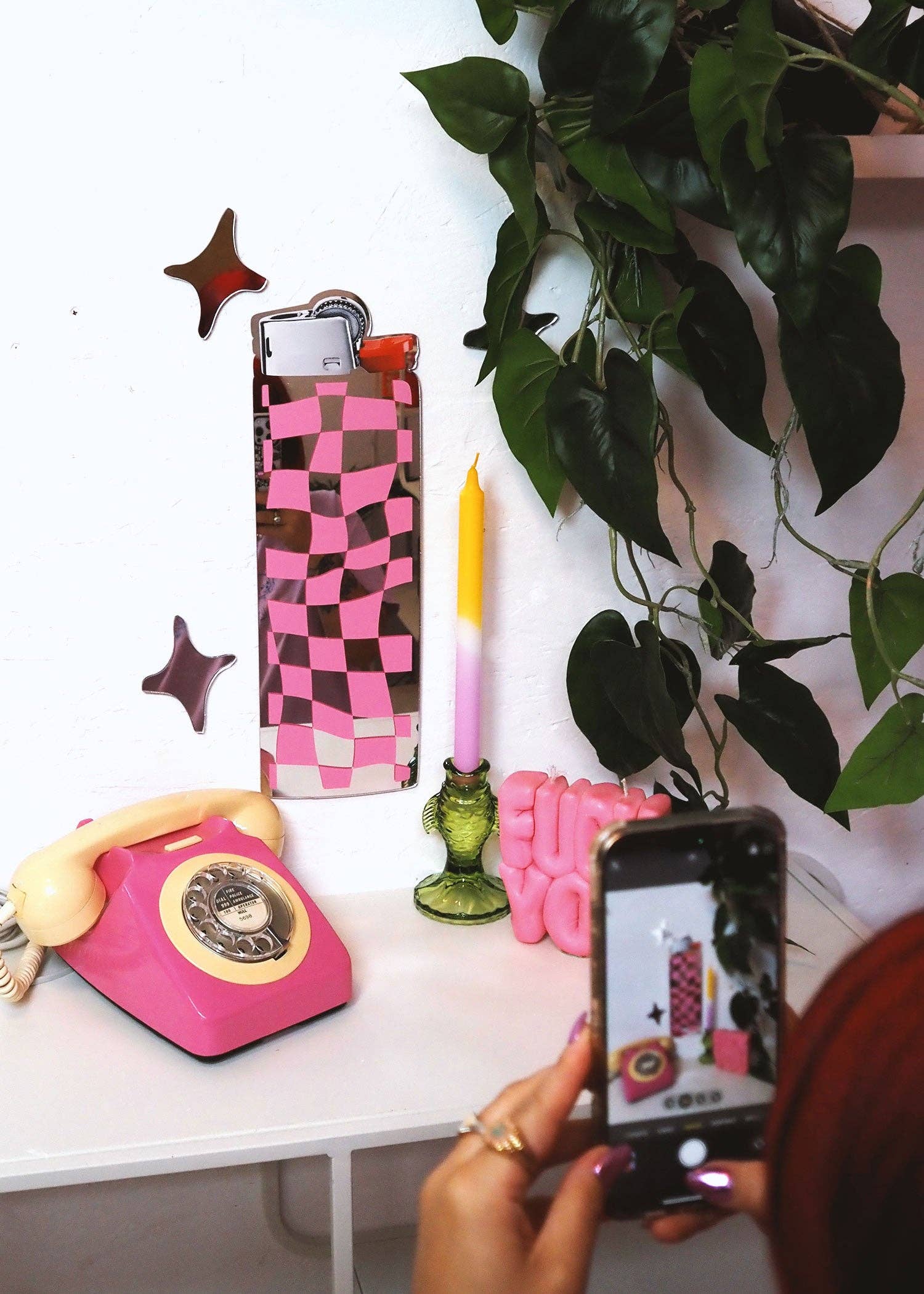 Printed Weird – wholesale Wall mirror – Lighter Mirror - Custom Colour2