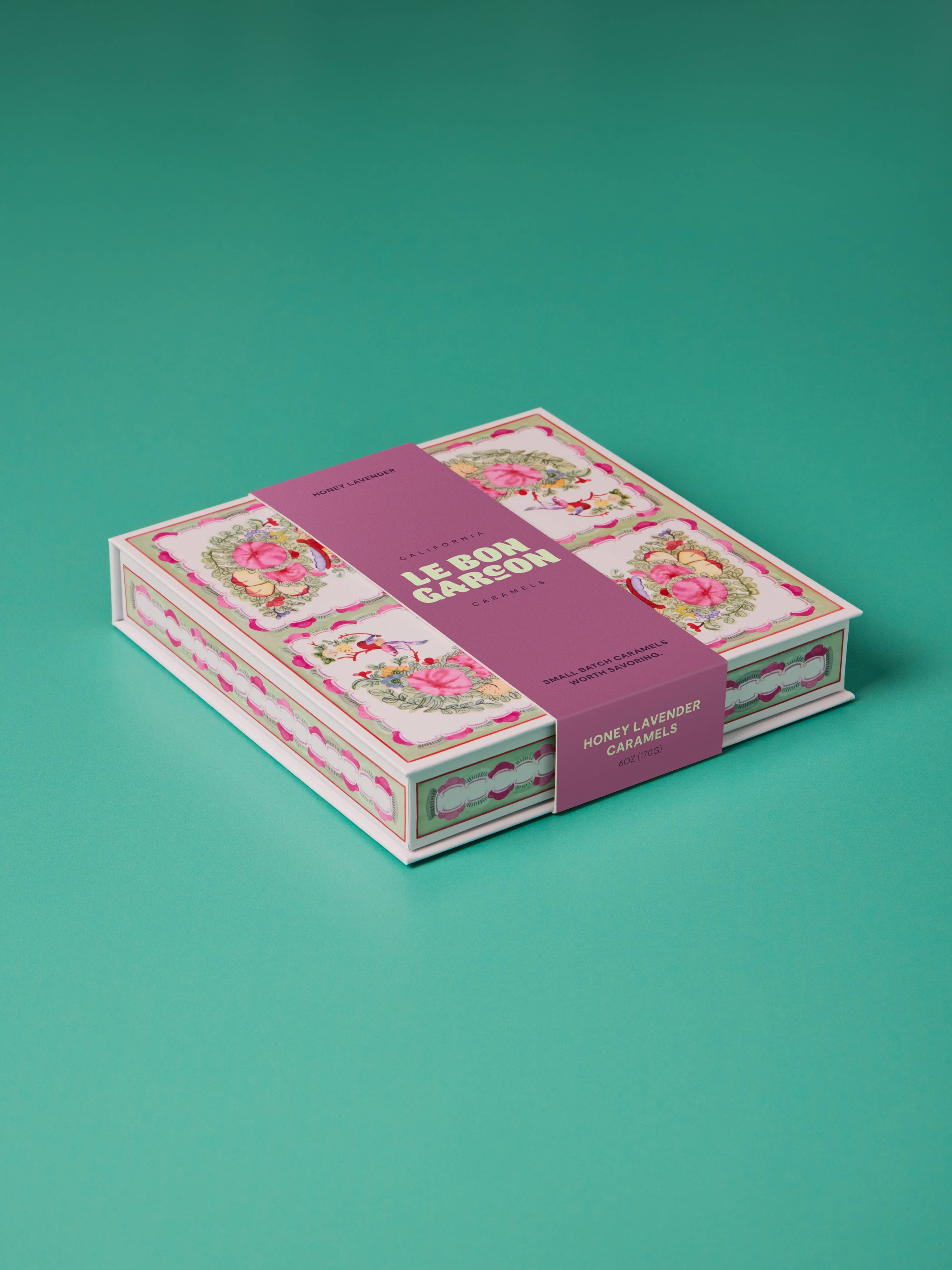 Le Bon Garcon - Wholesale Caramel - Honey Lavender Caramels 6 oz Gift Box