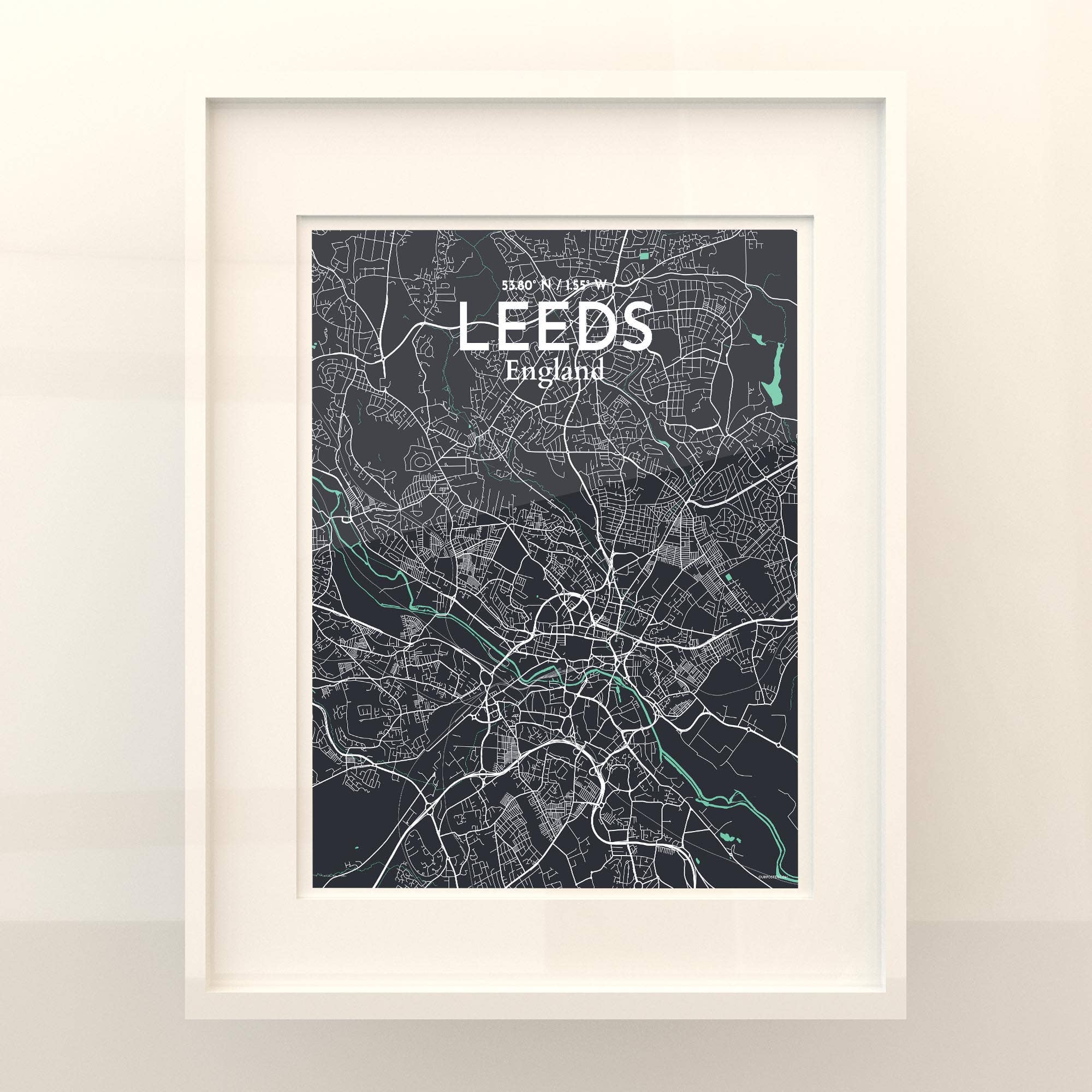 OurPoster.com – wholesale Poster – Leeds karta affisch194
