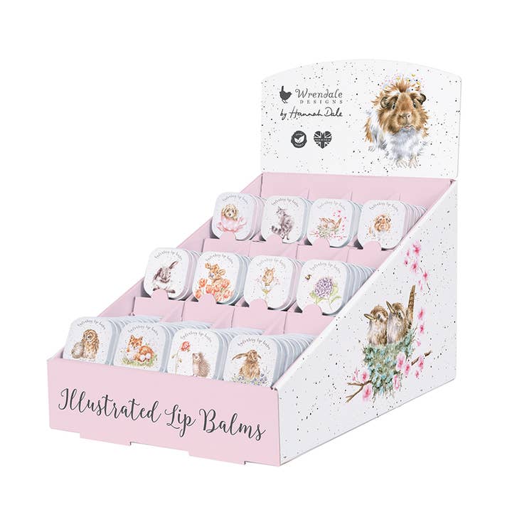 Lip Tin CDU for wholesale by Wrendale Designs