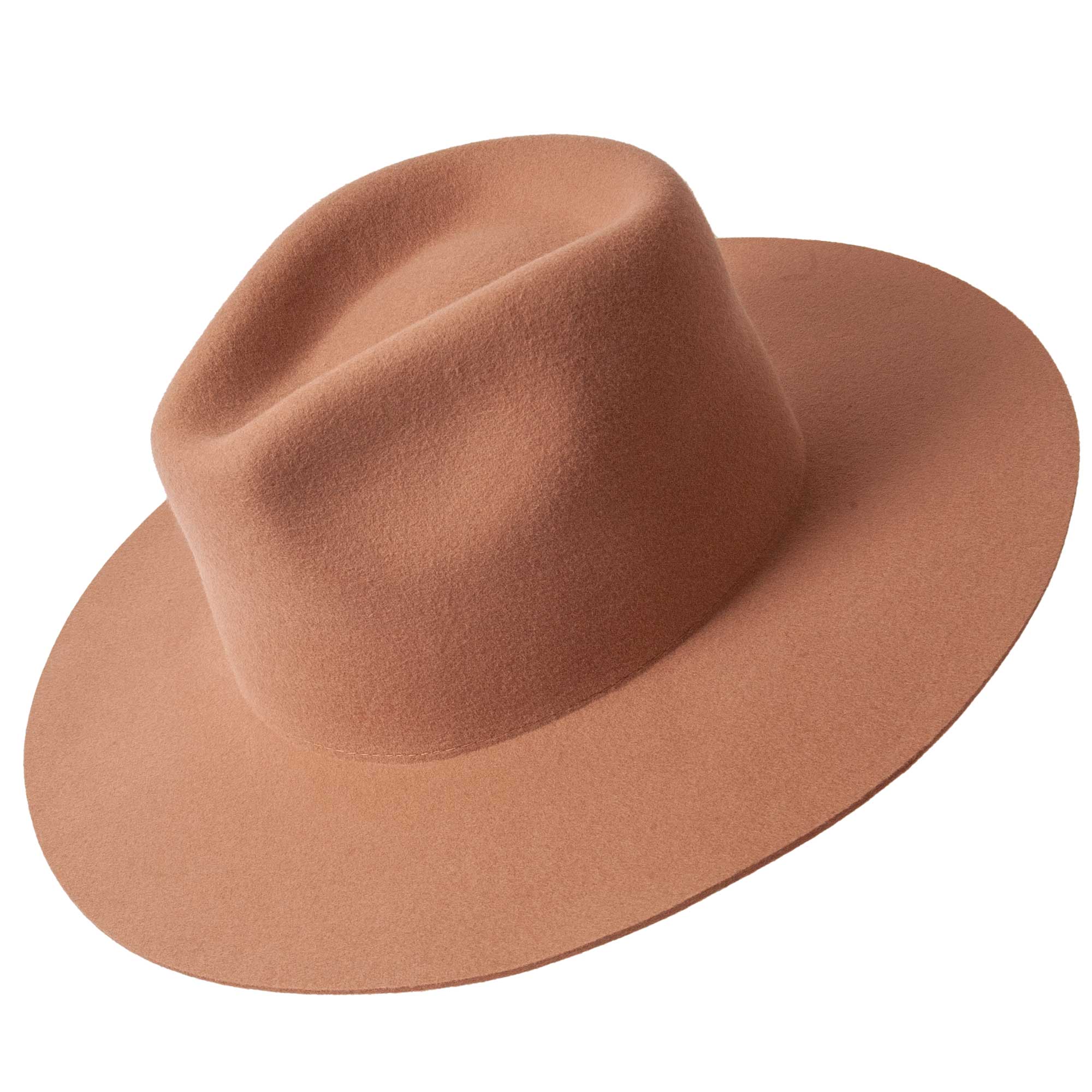 American Hat Makers - Wholesale Fedora - Uniseks - 100% wollen vilten hoed met platte rand - Stijl Rancher9