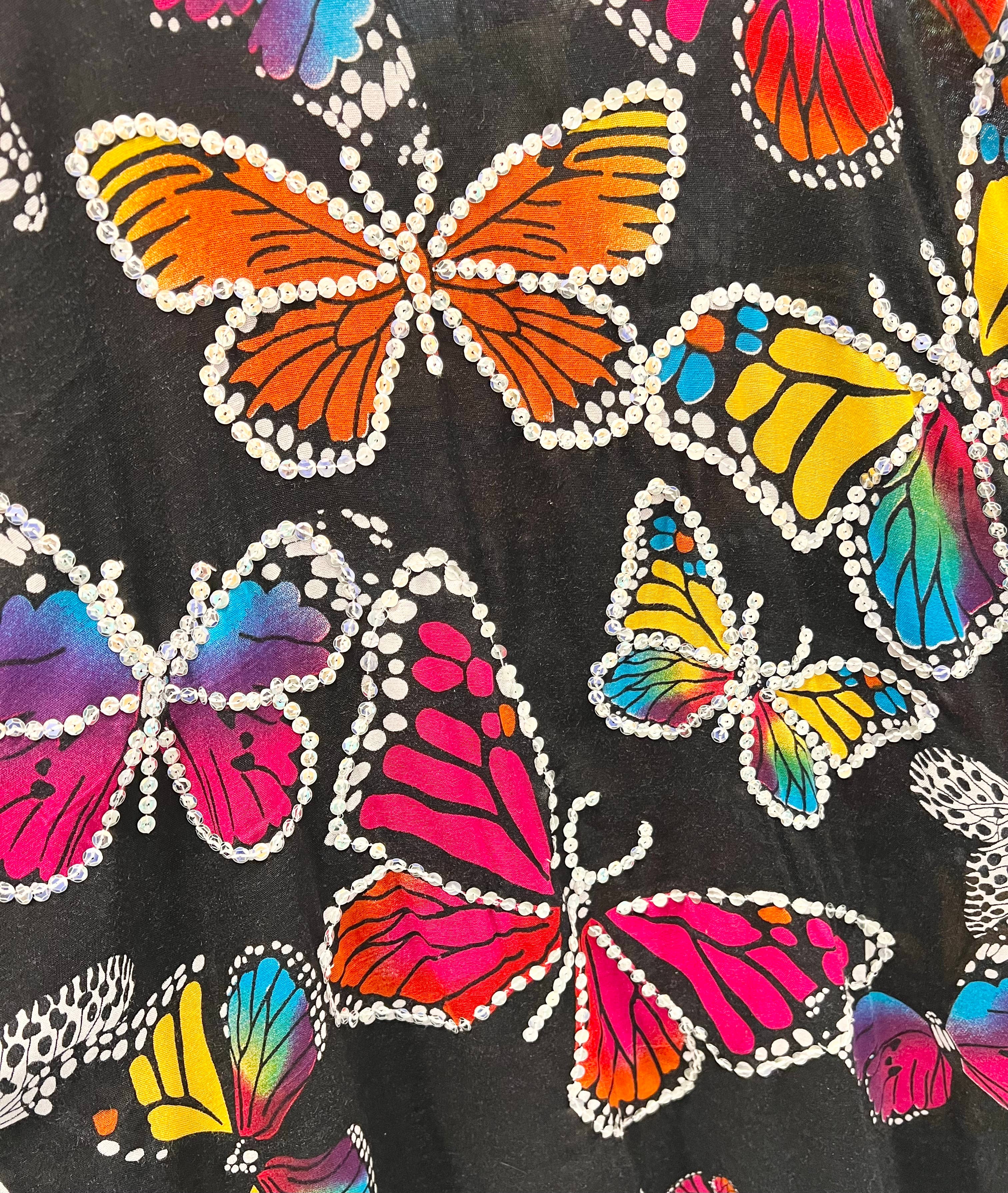 Bamboo Source Tropical Decor - Wholesale Blouse - Women's - Sequined Butterfly Summer Top/Cover Up0