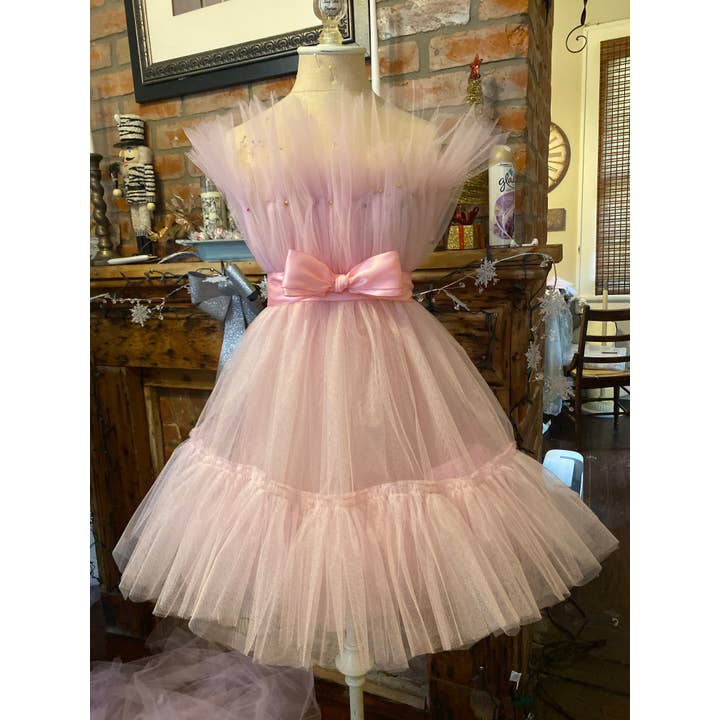 Lessara chic designs – Vestido - Mulher por atacado – Vestido de tule algodão doce3