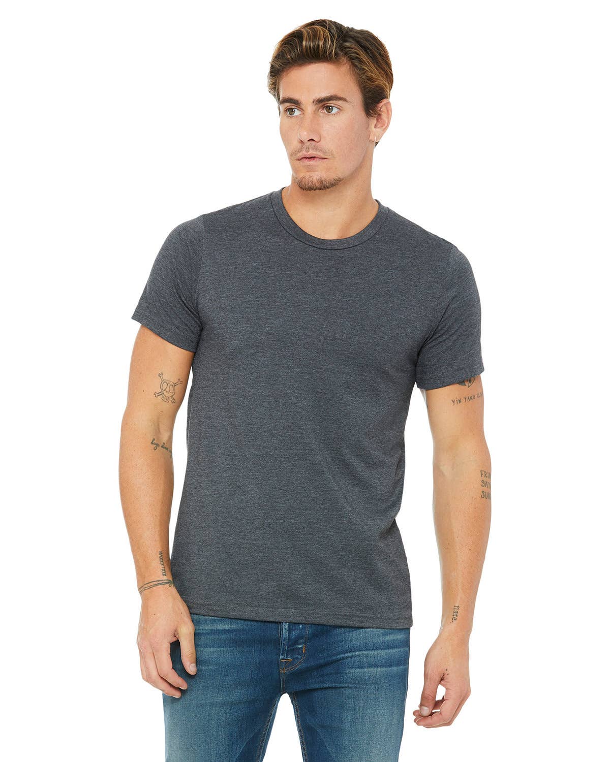 Total Apparel - Wholesale T-Shirt - Men's - Bella + Canvas Unisex Heather Blank CVC T-Shirt | 3001CVC18