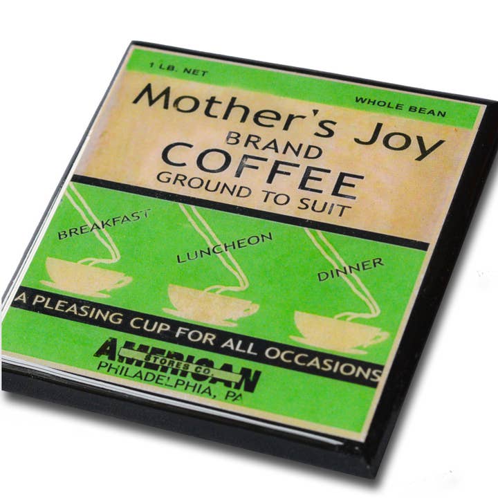 Cheltenham Road - Wholesale Coasters - Not Without My Coffee! Vintage Coffee Label Coaster Set5