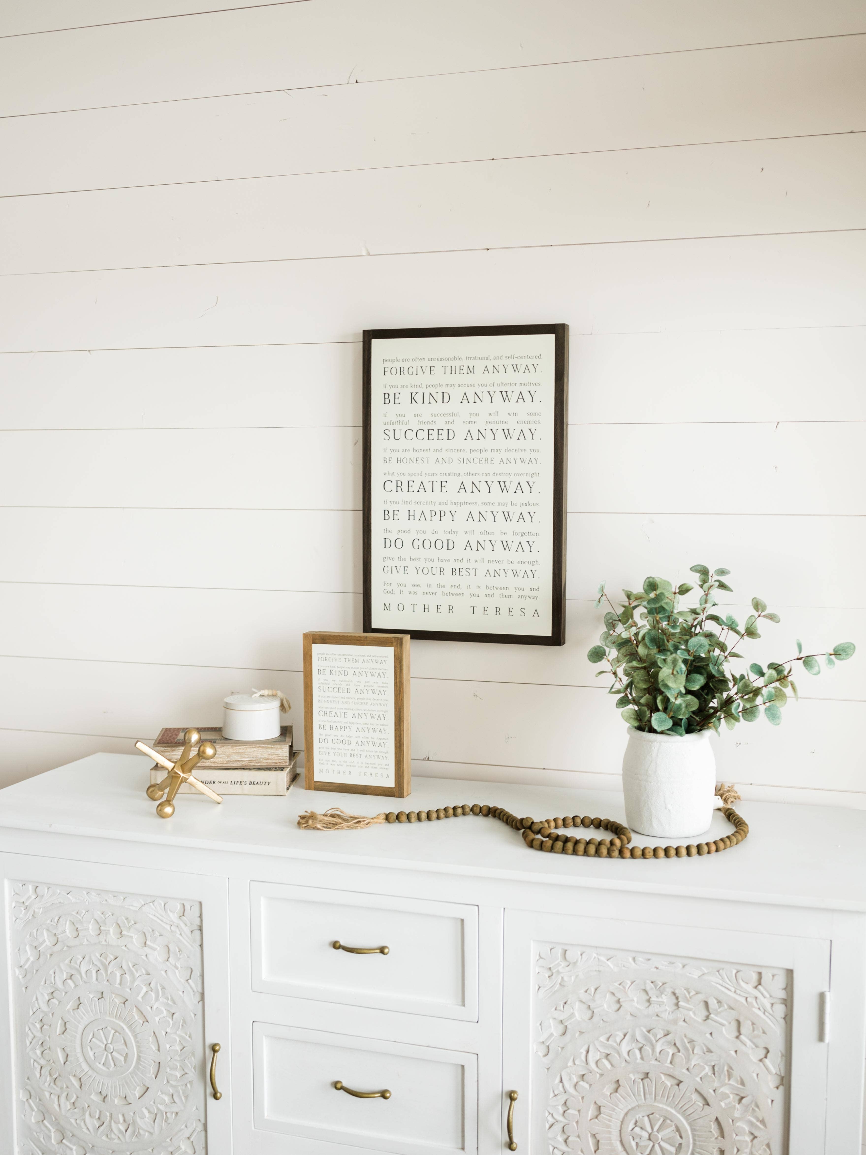 Joyfully Said - Wholesale Sign - Love them Anyway | Mother Teresa | Wall Art3