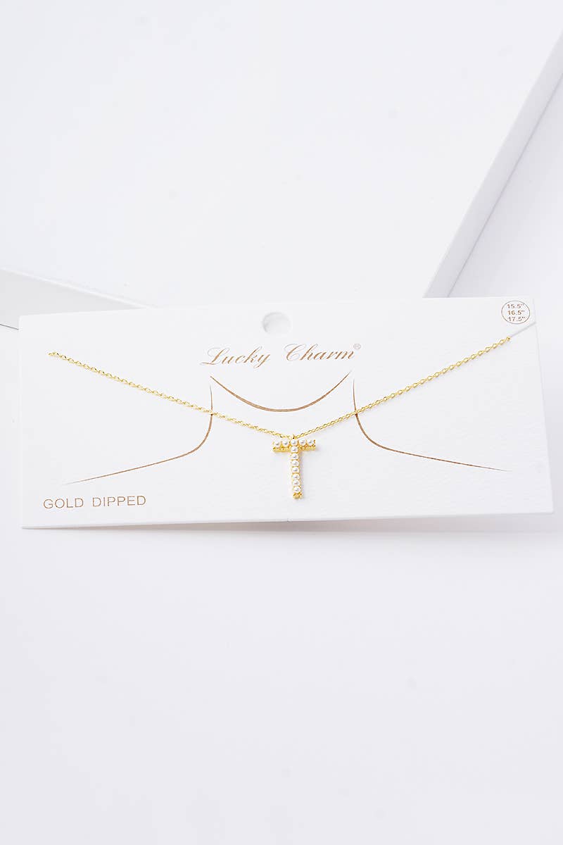 OHBOOBA DESIGN - Vente Colliers à pendentif - Collier initial en perles plaquées or31