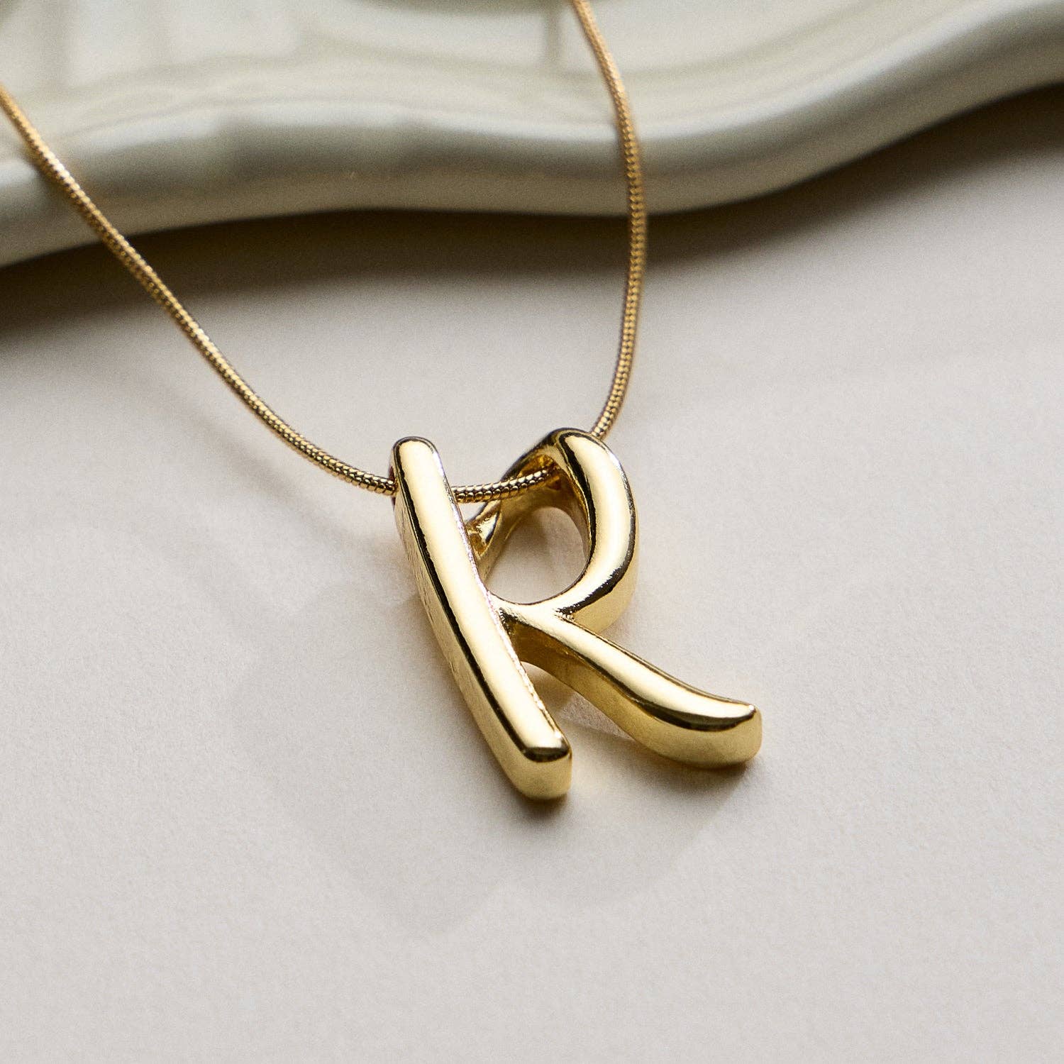 Frem - Wholesale Pendant/Charm Necklace - A Set of 16 Letters Gold Dipped Necklace – Gold & Silver Alphabet Charm Jewelry40
