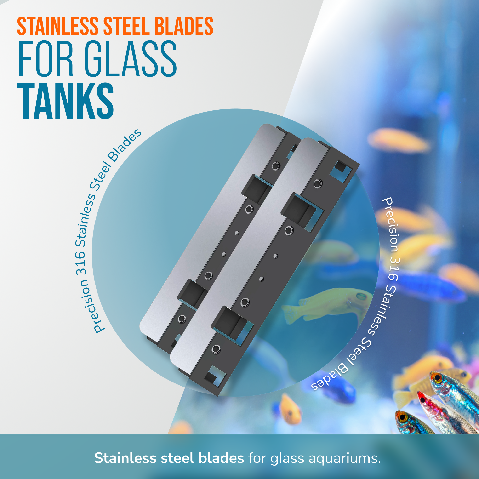 Flipper Aquarium Products - Wholesale Pet Grooming Aid - Dog - Flipper Cleaner Max Stainless Steel Replacement Blades - 2Pk2