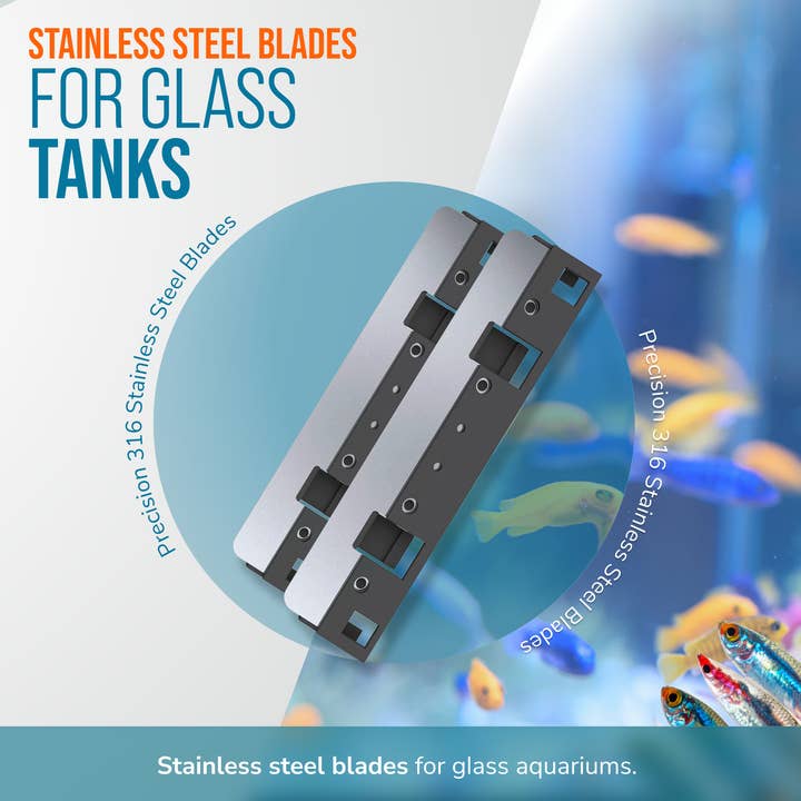 Flipper Aquarium Products - Wholesale Pet Grooming Aid - Dog - Flipper Cleaner Max Stainless Steel Replacement Blades - 2Pk2