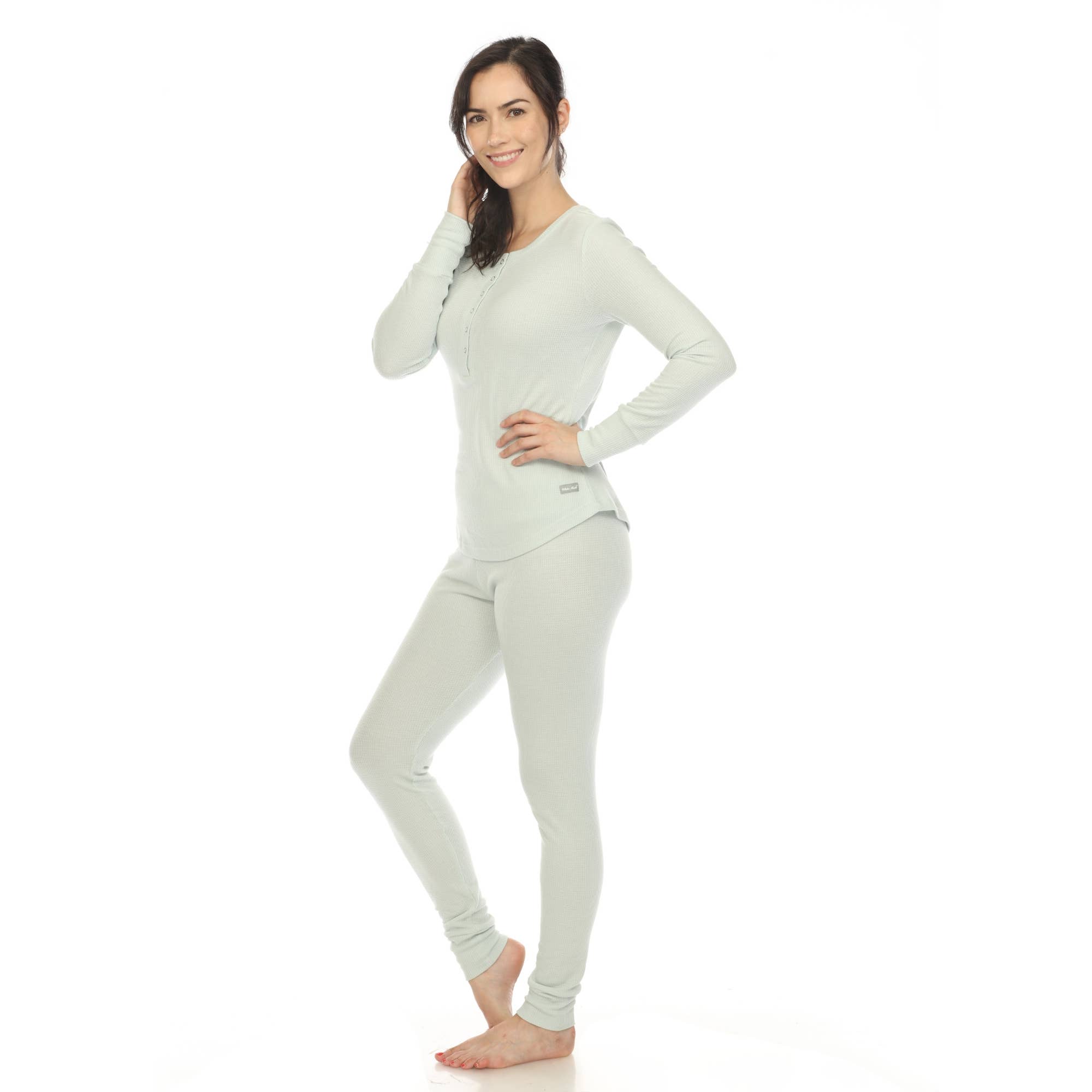 WHITE MARK - Wholesale Sleepwear Set - Women's - Women's Waffle Pajama Set15
