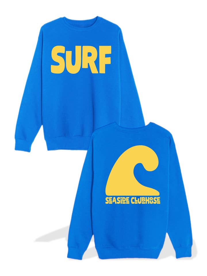Surf Seaside Clubhouse Sweatshirt for wholesale by Cabana Club California