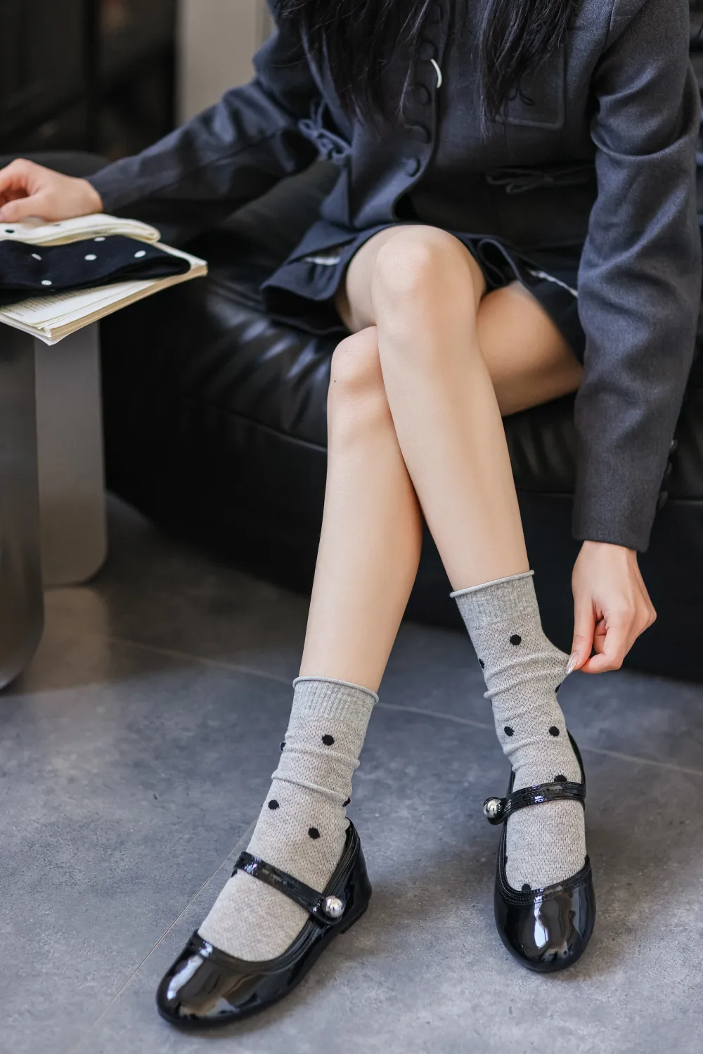 Marc JoJo - Wholesale Socks - Women's - 🧦⚪ Classic Polka Dot Socks7