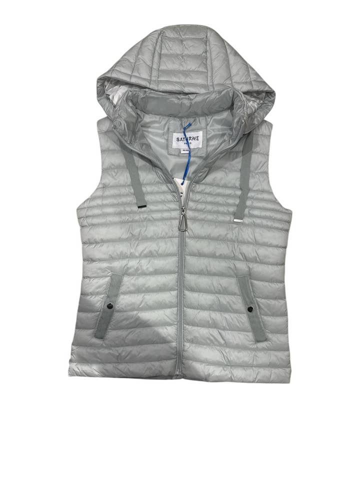 Saturne Paris - Order By Size (S To 5XL) – wholesale Puffer jacket – Women’s – Sleeveless down jacket, Water Green, S to 5XL