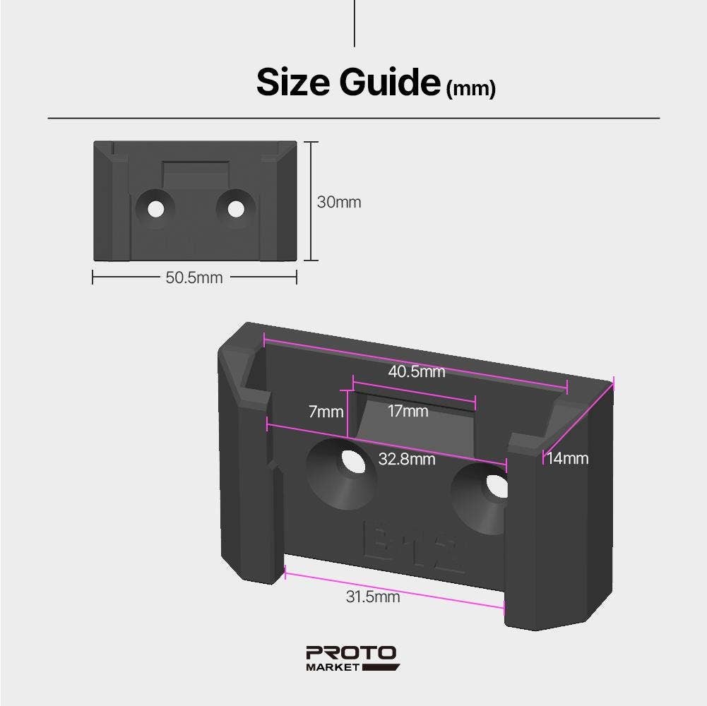 Proto Market – wholesale Wall-mounted shelf – HILTI 12V Wall-Mounted Battery Holder - Space Saving5