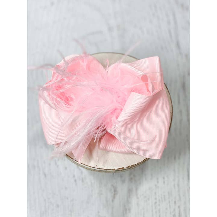 The Hair Bow Company - Wholesale Hair Bow - Kids - Texas Size Ostrich Puff Looped Knot Hair Bow