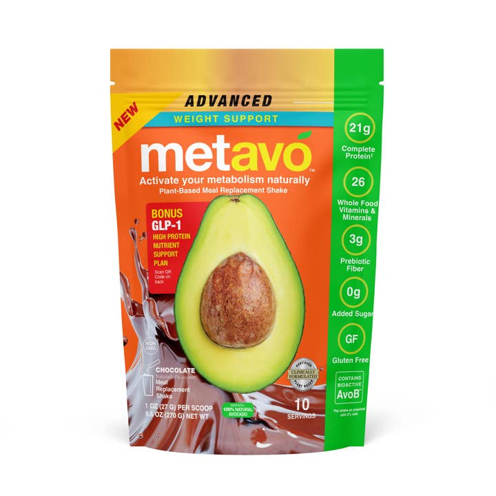 Metavo Advanced GLP-1 Weight Support Meal Replacement Chocolate | 10 Serve for wholesale by Metavo