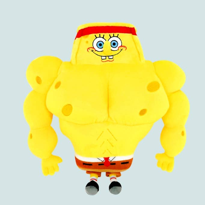 K-Wonderland - Wholesale Stuffed/Plush Toy - Kids & Baby - Muscle Sponge Bob, Patrick Plush Deco Gift Toy0