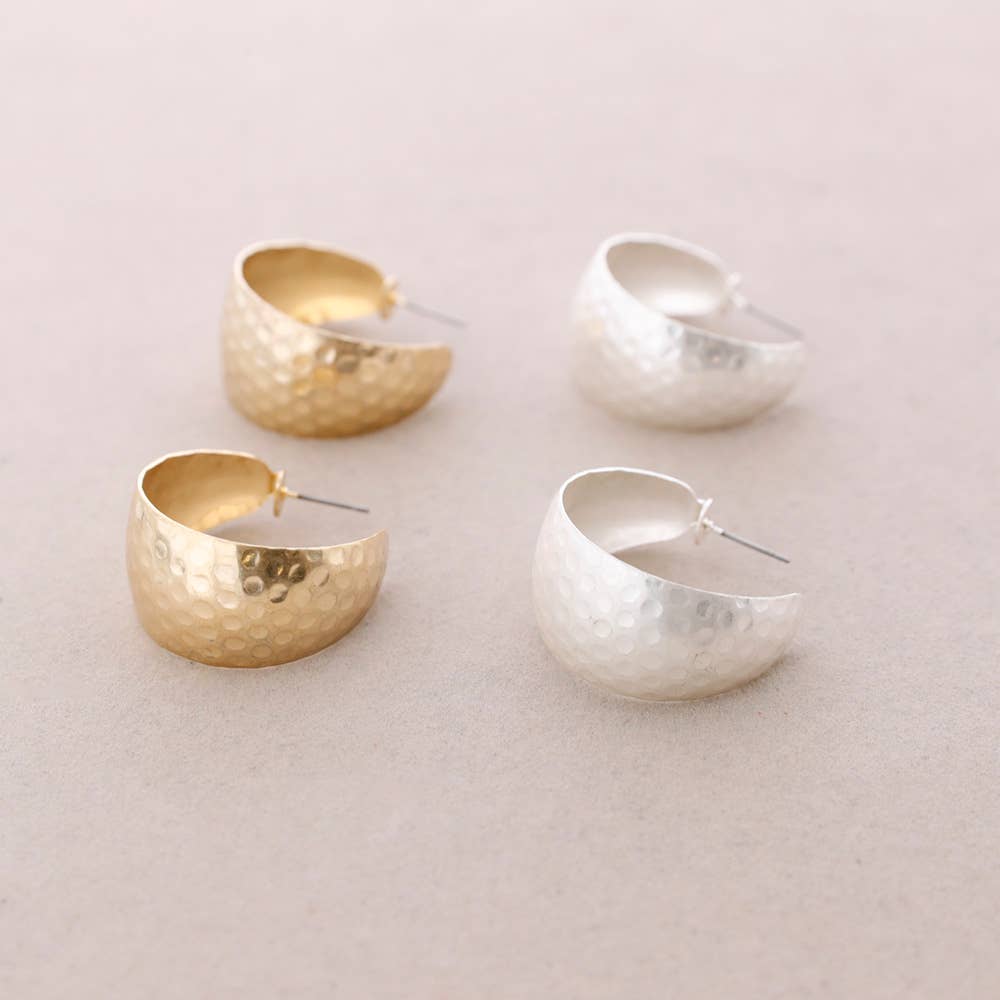 Sonata - Vendita all'ingrosso Orecchini a cerchio - Orecchini a cerchio in metallo Chubby2