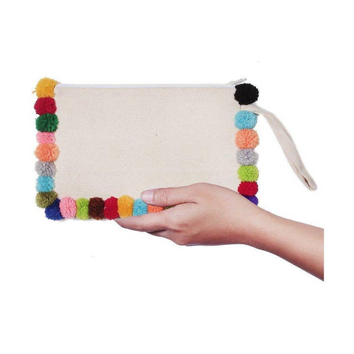 Bracelet Pompoms en coton tissé - Thaïlande pour la vente par Lumily