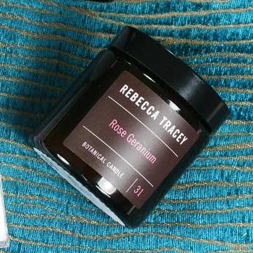 Vela de viaje de geranio rosa para venta al por mayor de Rebecca Tracey