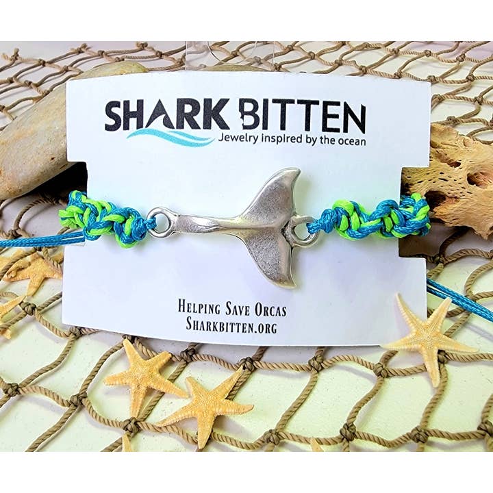 Shark Bitten - Wholesale Charm/Dangle Bracelet - Ocean Wonder Whale Tail
