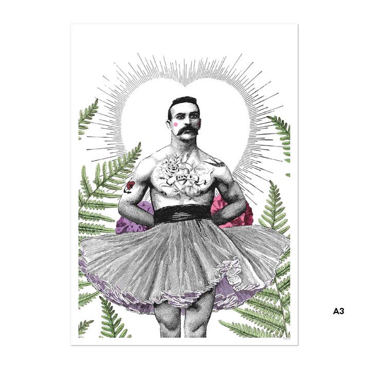 Póster | Mr Tutu | A3 para venta al por mayor de Pabuku