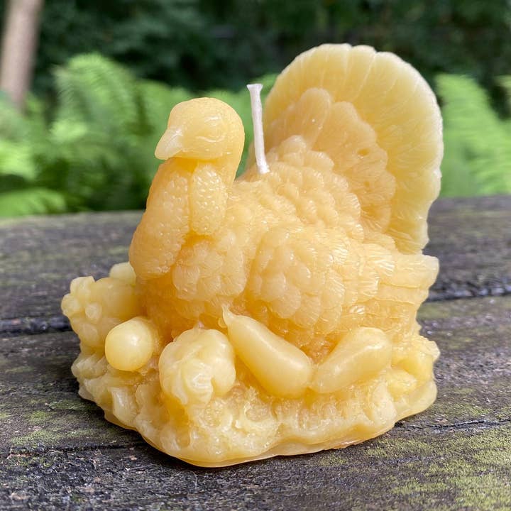 Bougie dinde en cire d'abeille pour la vente par Bees Light Candles