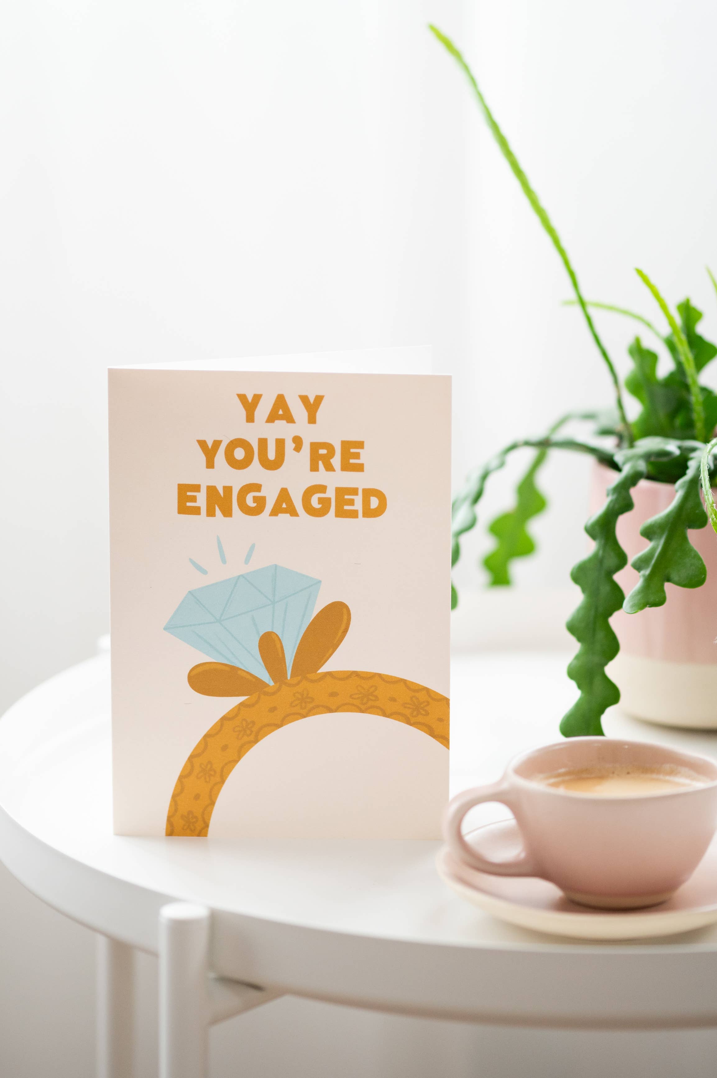 Tikkled Pink - Wholesale Engagement Card - Yay You’re Engaged Card | Engagement Card | Ring Card1