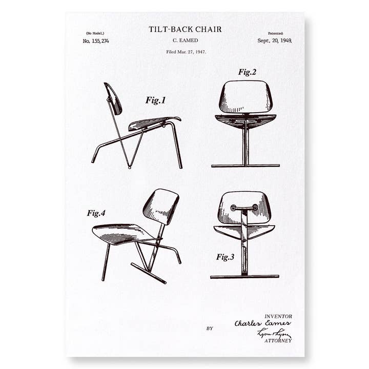 TILT BACK CHAIR (1949): 2xPrints for wholesale by Ezen Trade