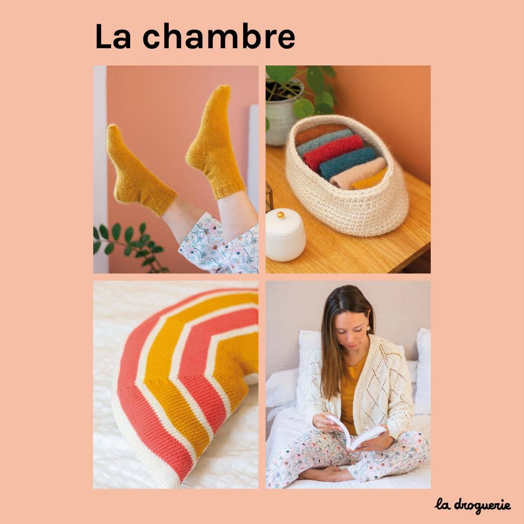 LA DROGUERIE – wholesale Bok - Vuxen – Gör-det-själv stickbok "Inomhusstickning"5