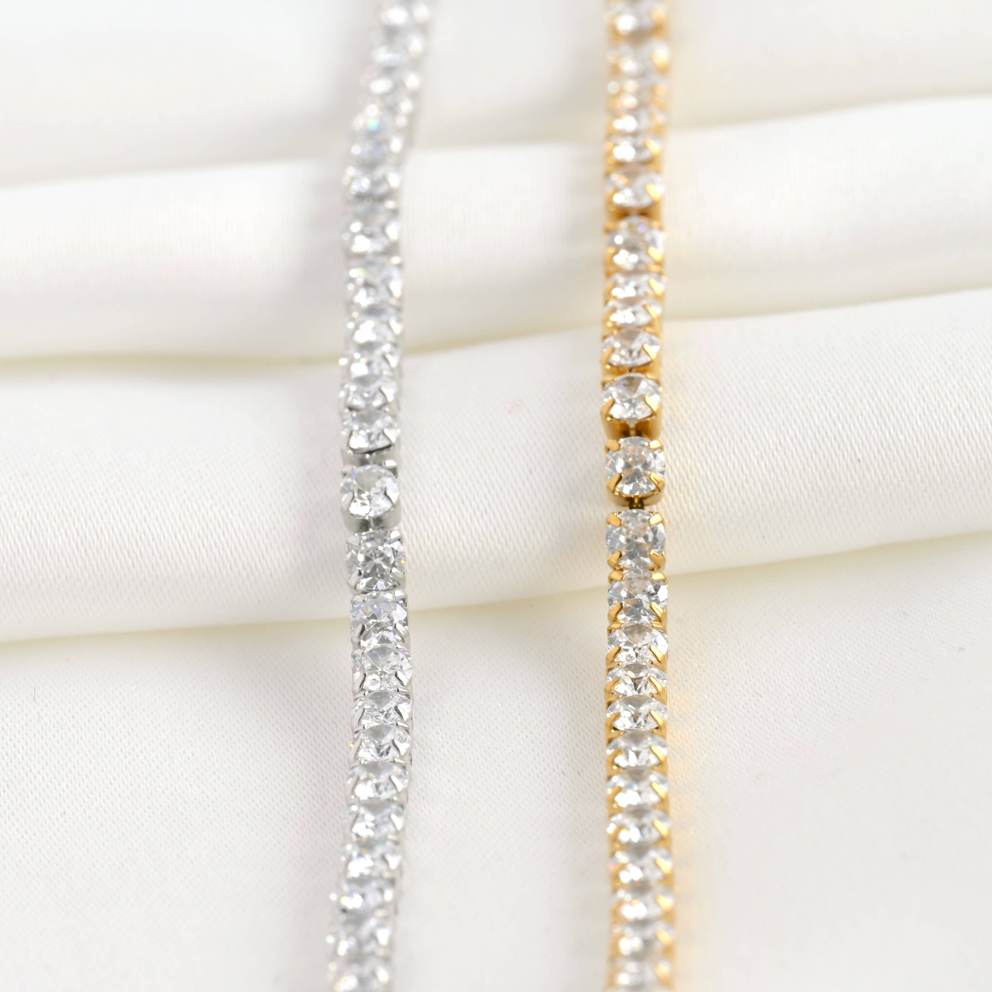 Blueyejewelry - Wholesale Tennis Bracelet - Tennis Chain Bracelet - Tarnish-free CZ Diamond Bracelet 9