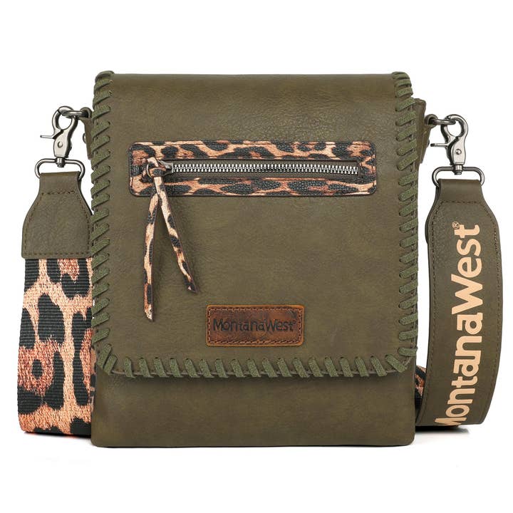 CandBBaby – Engroshandel Crossbodytaske - Dame – Montana West Crossbody-tasker til kvinder med to rum Western Crossbody-taske med printet guitarrem
