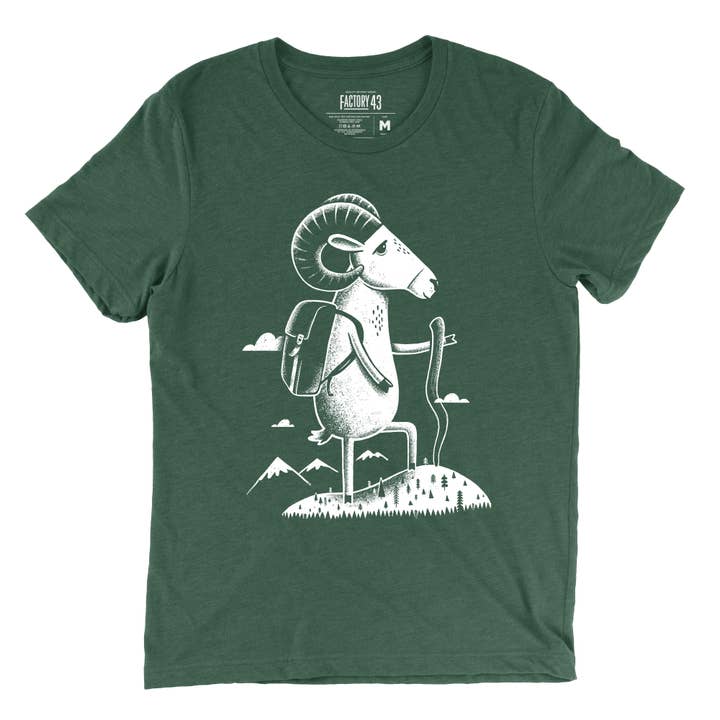 Factory 43 - Wholesale Screen Printed T-Shirt - Unisex - Bighorn Sheep Unisex tee