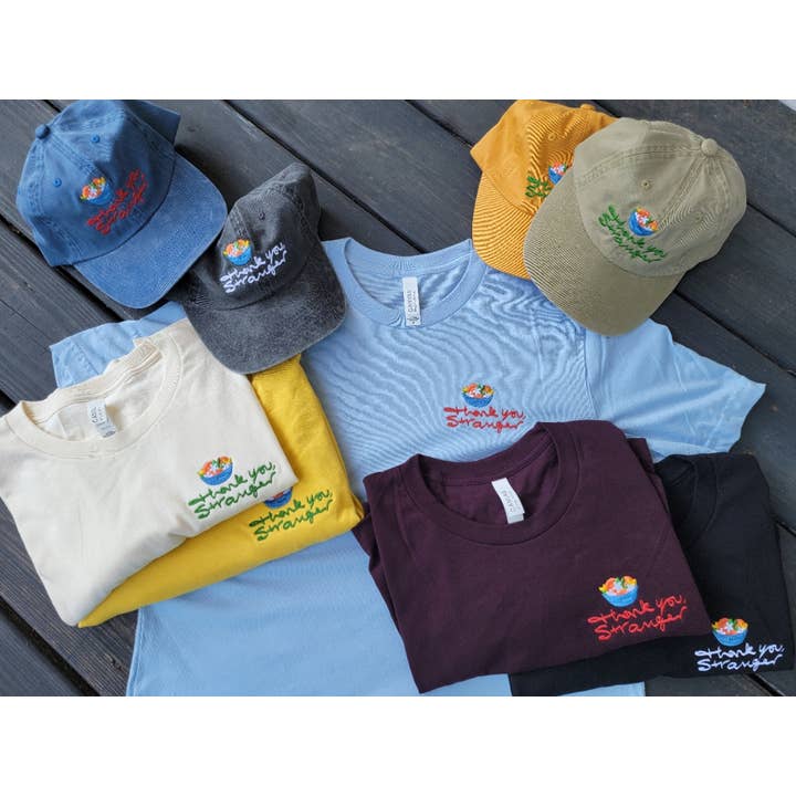 T-shirt à manches courtes avec broderie Bella+Canvas sur la poitrine gauche sur la poitrine pour la vente par Cinci Made Embroidery