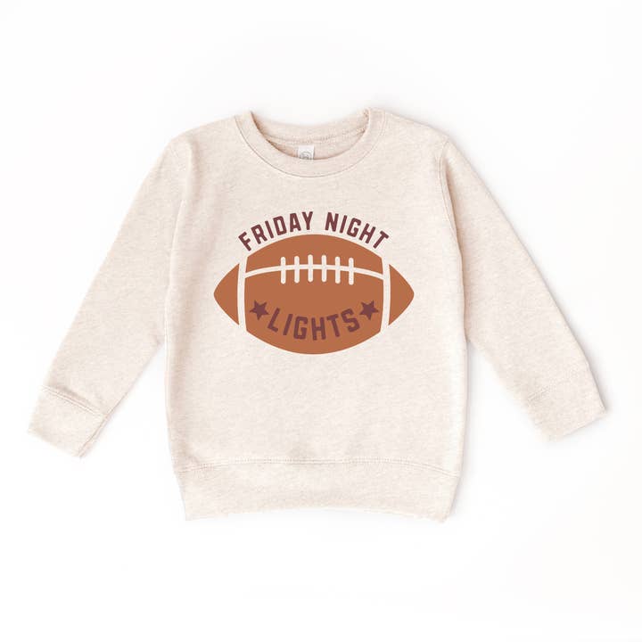Friday Nights Lights Football Season Kids Sweatshirt for wholesale by Benny & Ray Apparel