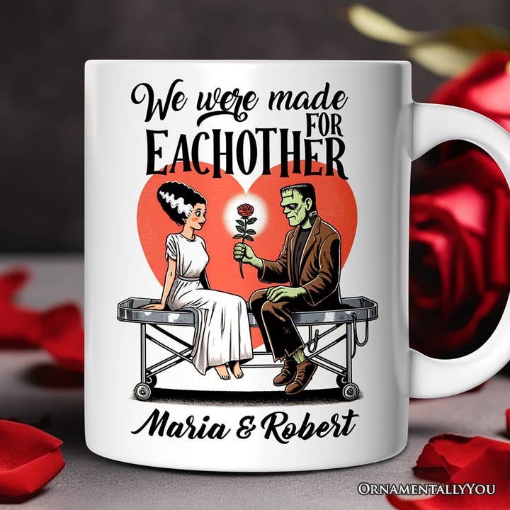 OrnamentallyYou - Wholesale Coffee Mug - Vintage Frankenstein and Bride Mug for Couple4