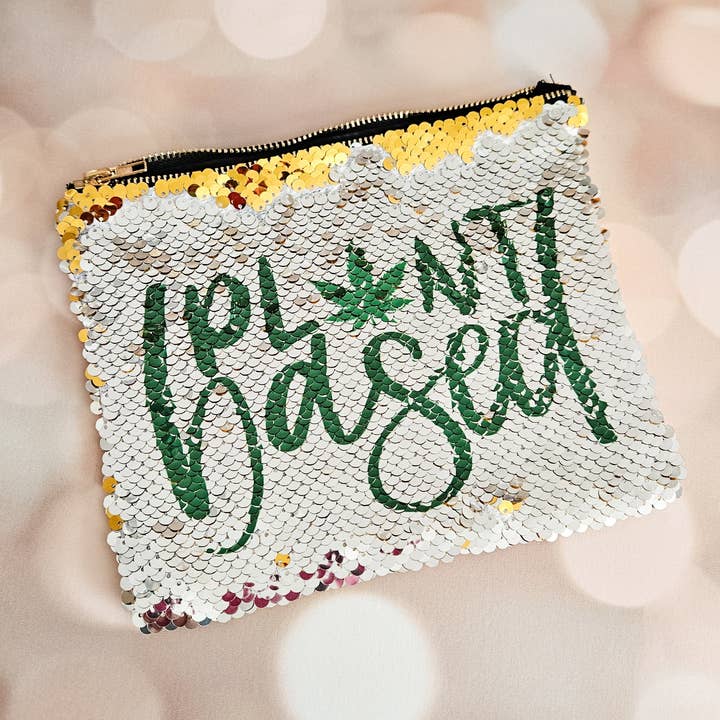 Salt and Sparkle – wholesale Make-up/cosmetic bag – Plant Based 420 Sequin Cosmetic Case
