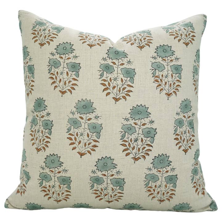 Fabdivine - Wholesale Throw Pillow Cover - Indian Block Print Pure Linen Cushion Cover - Mayra